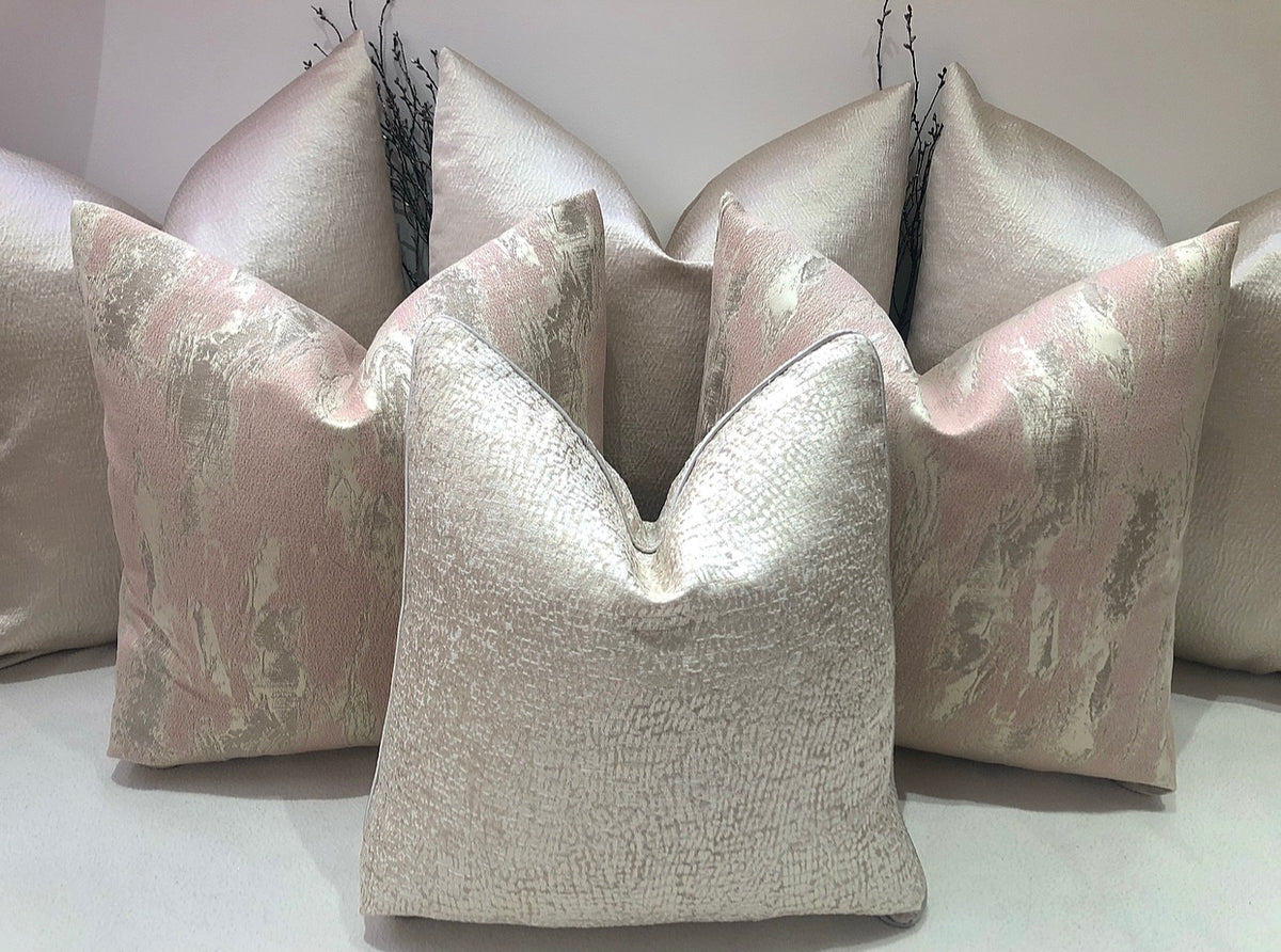 Rose gold pink outlet cushions