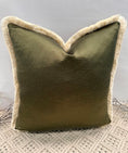 Load image into Gallery viewer, The Everest Green Fringed In Ivory - Style No. 24
