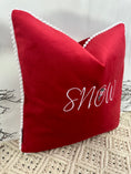 Load image into Gallery viewer, The Luxury Red Velvet Snow Cushion
