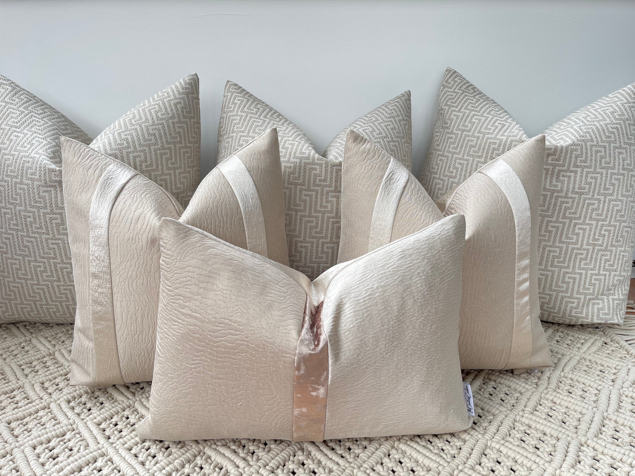 The Beige Mattox Cushion Set