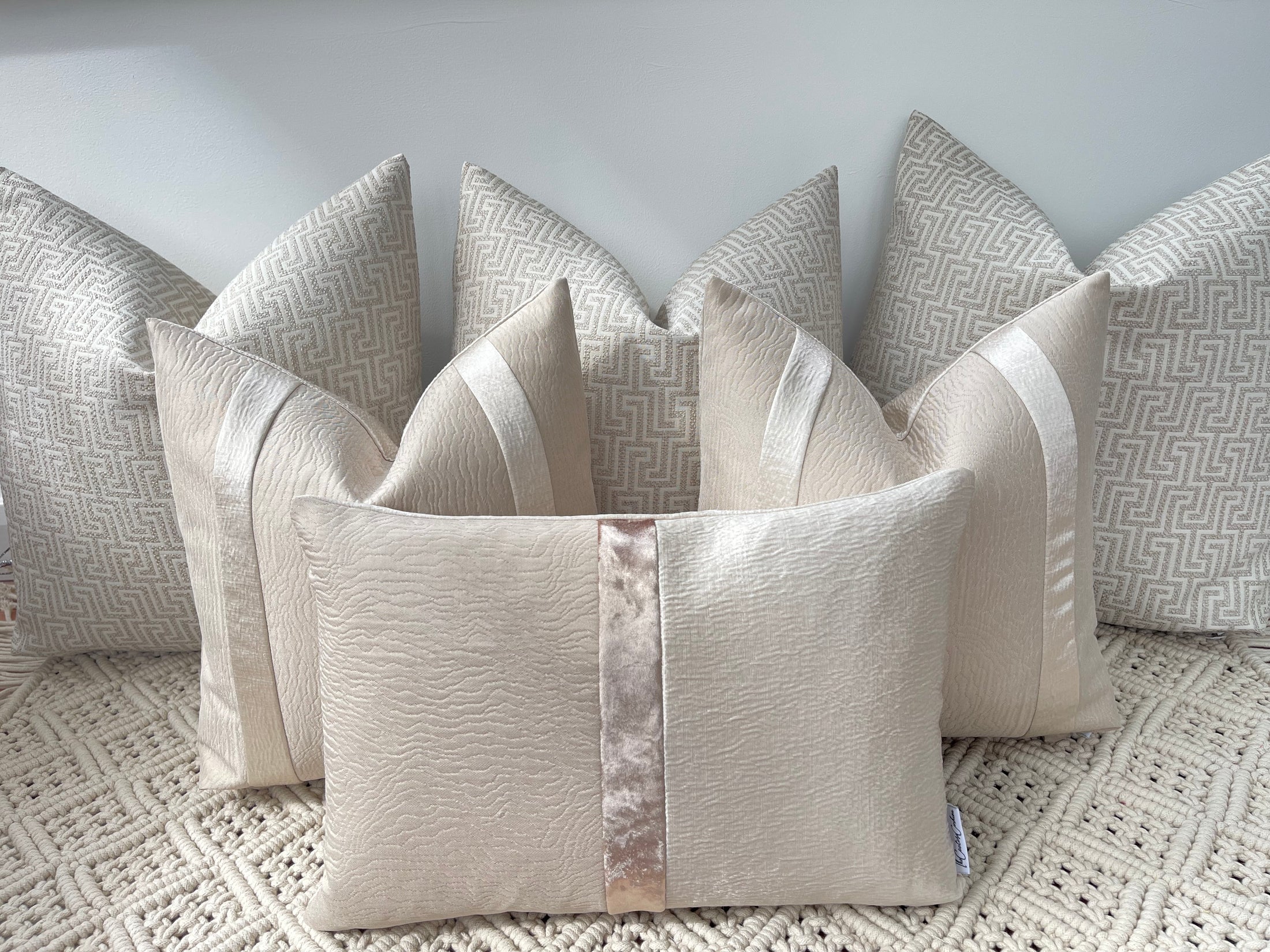 The Beige Mattox Cushion Set