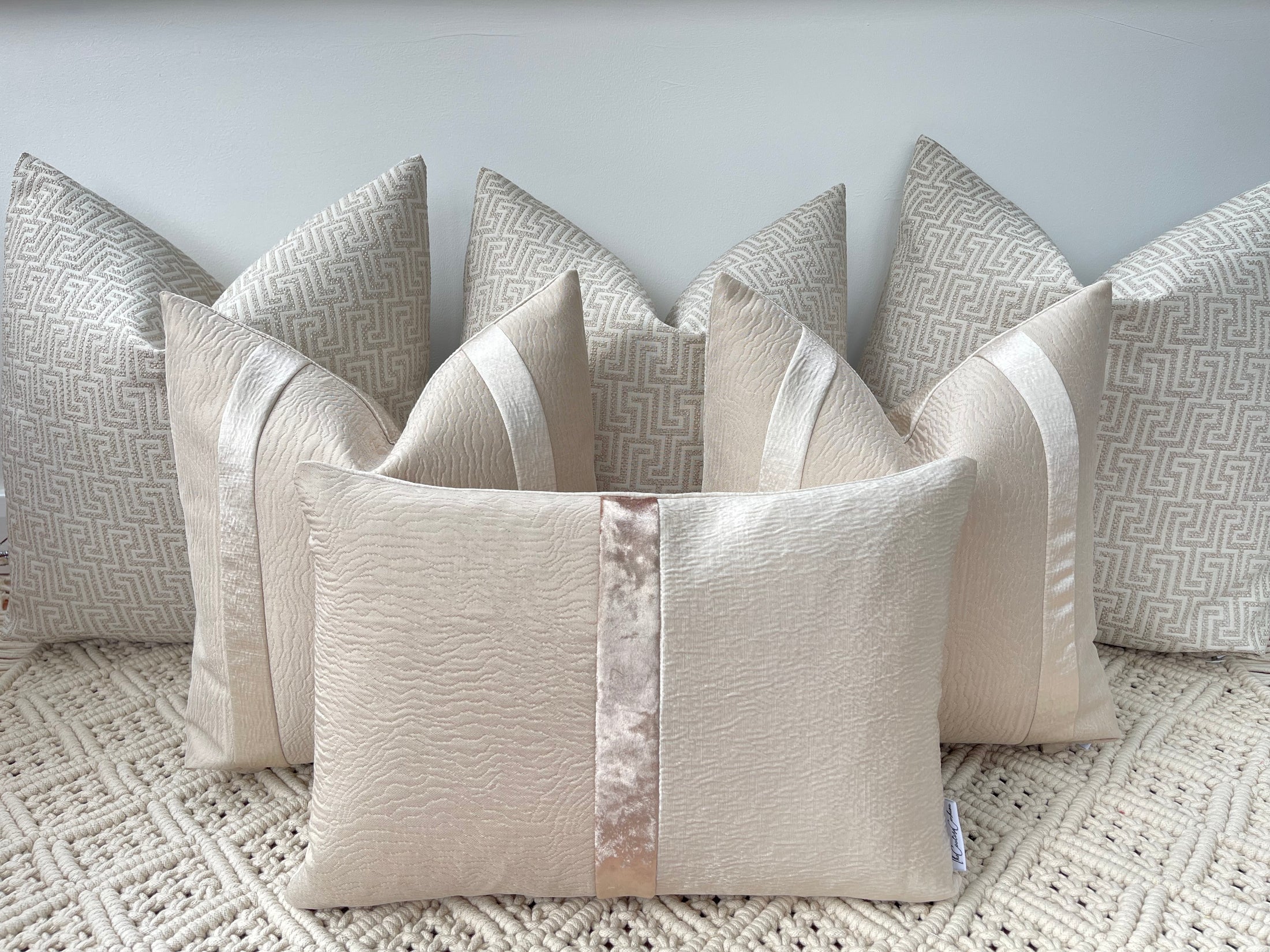 The Beige Mattox Cushion Set