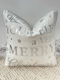 Load image into Gallery viewer, The White Have Yourself A Very Merry Christmas Soft Velvet Cushion
