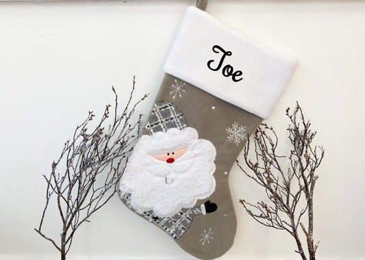 The Luxury Personalised Christmas Santa Stocking